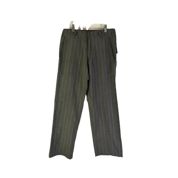 Vintage Y2K Volcom Pinstripe Baggy Skater Pants Grunge - Picture 1 of 11